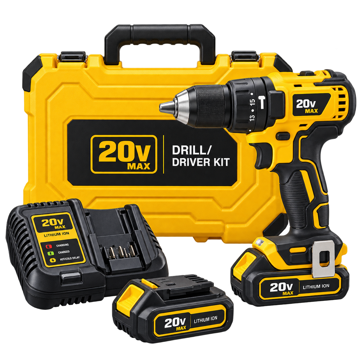 Cordless drill and driver kit